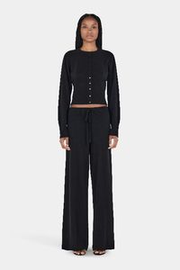 Knitwear: Lucielle Cashmere Cardigan - Black