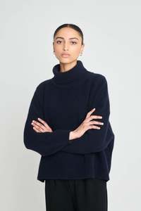 Knitwear: Futures Jumper - Navy