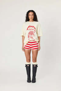 Tops: Leopard Tee - Ivory
