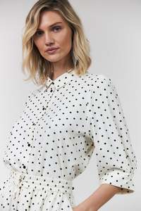 Lollys Laundry: Lollys Laundry Bono Shirt - Dot Print