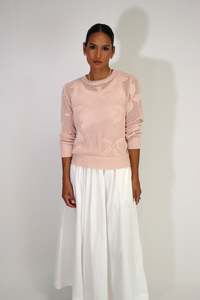 Knitwear: Tatano Siena Sweater - Blush