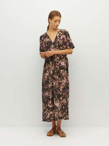 Dresses: Juliette Hogan Vima Tunic (Blush Petals Silk CDC) - Soft Camelia