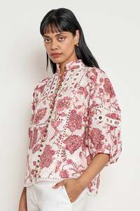 Tops: Zoe Kratzmann Extend Top - Rose Paisley