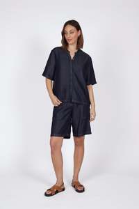 Tops: Marlow Axis Top - Indigo