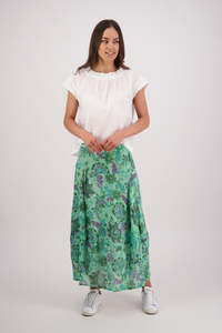 Skirts: Briarwood Tutti Skirt - Green Floral
