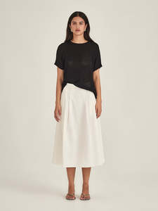 Skirts: Sills Devon Skirt - Chalk