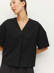 Juliette Hogan: Juliette Hogan Vesper Jacket (Tech Twill Suiting) Black