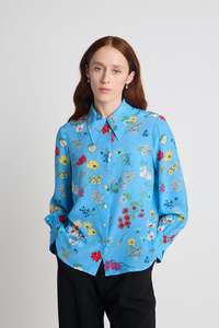Twenty Seven Names: Twenty Seven Names Instrumental Shirt - Blue Floral